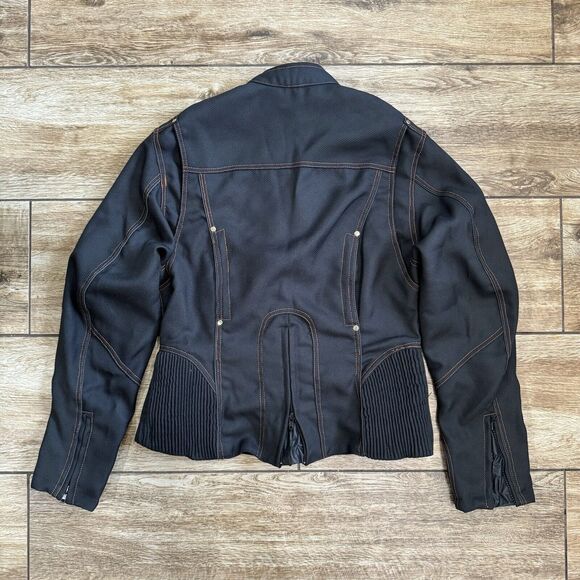Women's Biker Motorcycle Jacket Moto Size M - Picture 4 of 14